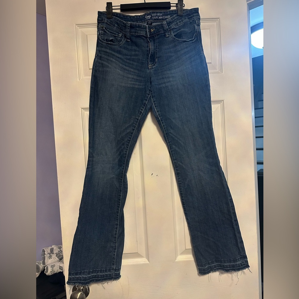 GAP Women's Boot Cut Jeans in Deep Blue
